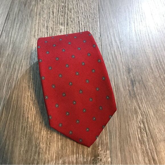 Robert Talbott / Satel Mens Red Silk Tie - Picture 1 of 6